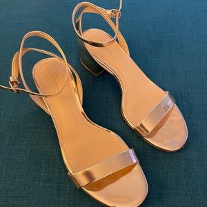 Vince Camuto gold shoes